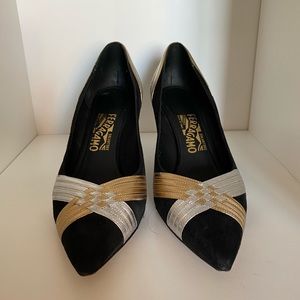 Salvatore Ferragamo black heels